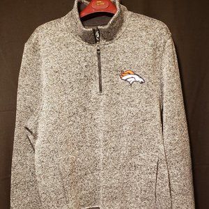Denver Broncos Knit sweatshirt gray womens size large
